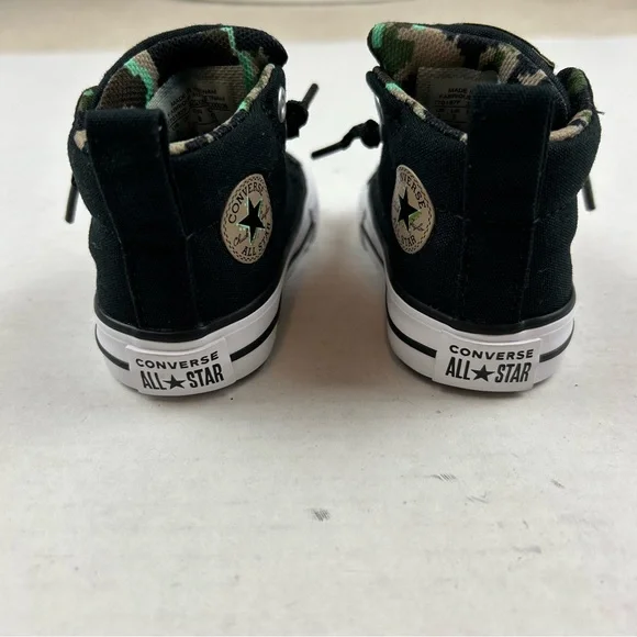 Converse Infant Black & Camo High Top Lace Up Sneakers - Picture 6 of 10